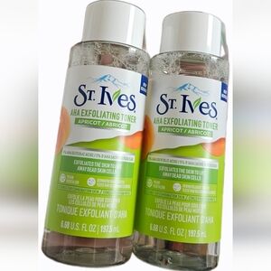 NWT 》2×《 ST. IVES AHA EXFOLIATING TONERS APRICOT!